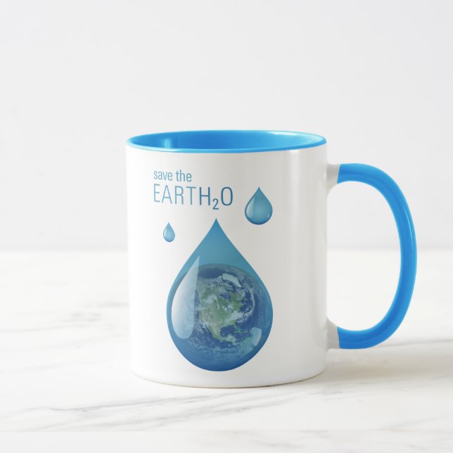 Salvar a caneca do planeta da água (Direita)