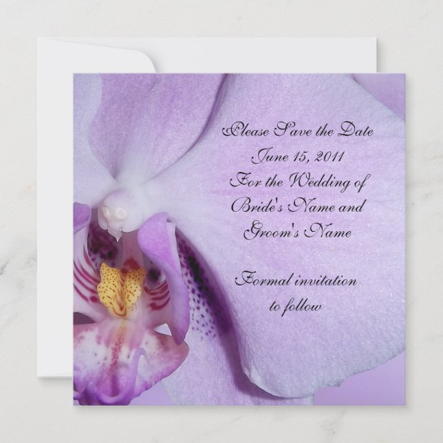 Salvar a data Anúncio de casamento orquídea (Frente)