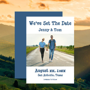 Salvar a data do anúncio de casamento de fotos cas