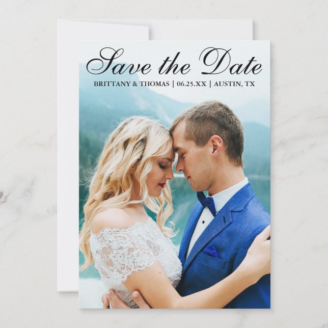 Salvar a data do Cartão com fotos moderno SB (Frente)