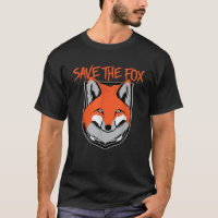 SALVAR A FOX T Camiseta dos direitos dos animais