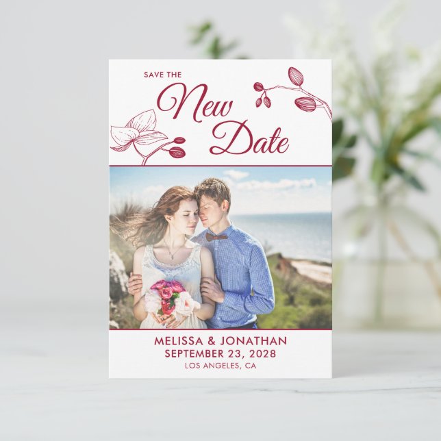 Salvar a nova foto de adiamento do casamento (Em pé/Frente)