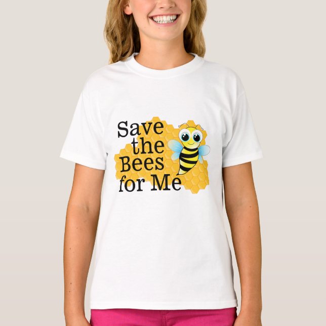 Salvar as abelhas para mim o t-shirt da menina (Frente)