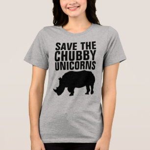 SALVAR AS t-shirts Engraçadas do CHUBBY UNICORNS