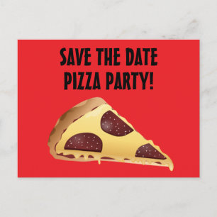 SALVAR cartões-postais de CONVITES DE FESTAS PIZZA