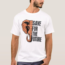 Salvar elefantes para a futura camiseta