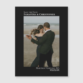 Salvar minimamente a data do ímã preto de fotos ve