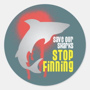 Salvar nossas etiquetas de Finning da parada dos