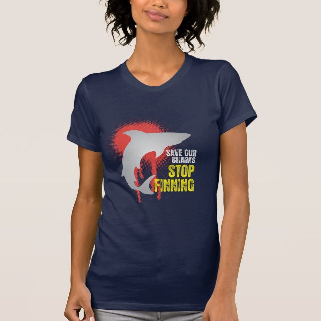 Salvar nosso t-shirt de Finning da parada dos (Frente)