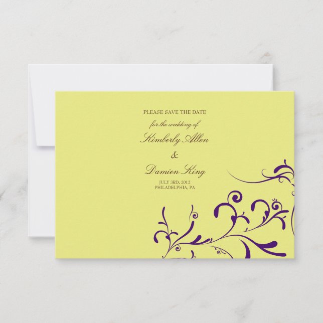 Salvar o Anúncio de Data | Floral Splash |g2 (Frente)