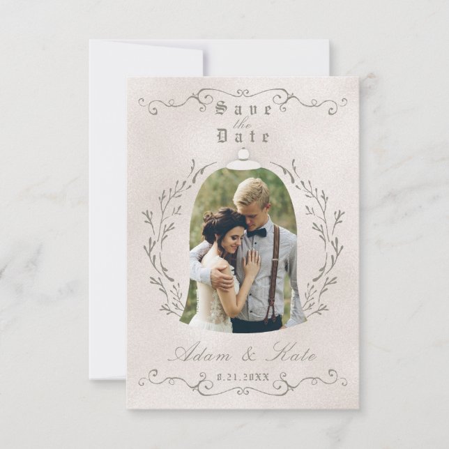 SALVAR O CARTÃO DE DATA | Elegante Rosa de Beleza (Frente)