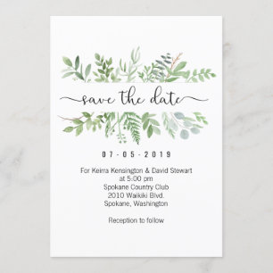 Salvar o cartão do convite das hortaliças da data