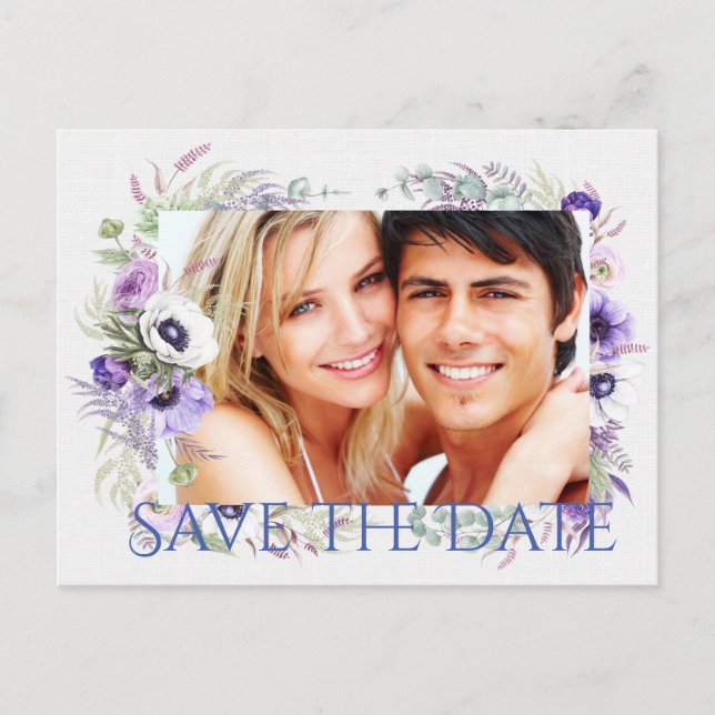 Salvar o Convite de Cartão-postal de Data (Frente)