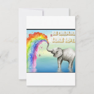 Salvar o Elefante de Convite de Data e a Escritura