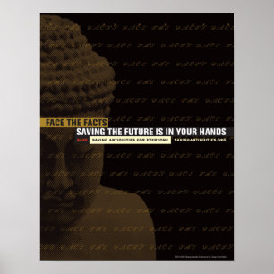 Salvar o futuro está em seu poster das mãos