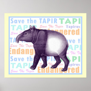 Salvar o poster do Tapir - Tapir asiático
