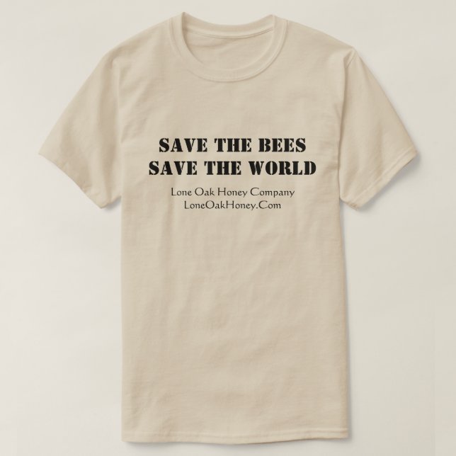 Salvar o t-shirt das abelhas (Frente do Design)