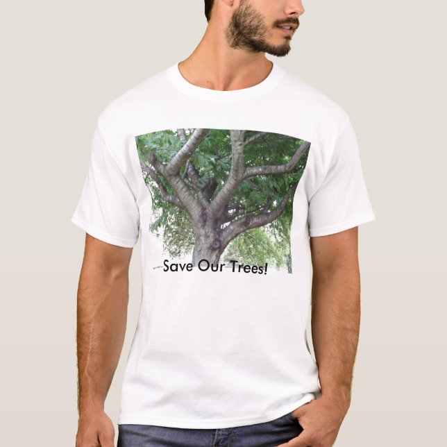 Salvar o t-shirt das árvores (Frente)