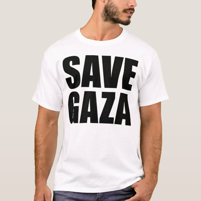 SALVAR o t-shirt de GAZA (Frente)