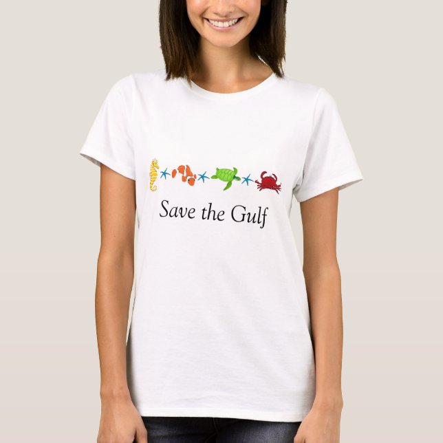 Salvar o t-shirt do golfo (Frente)
