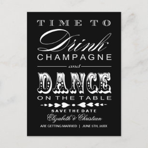 Salvar o teatro Bill do cartão   Champagne da data