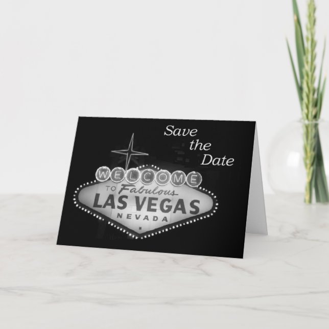 Salvar os convites de Las Vegas da data (Frente)