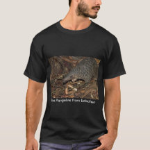 Salvar Pangolins do preto do t-shirt da extinção