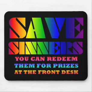 Salvar pecadores Mousepad