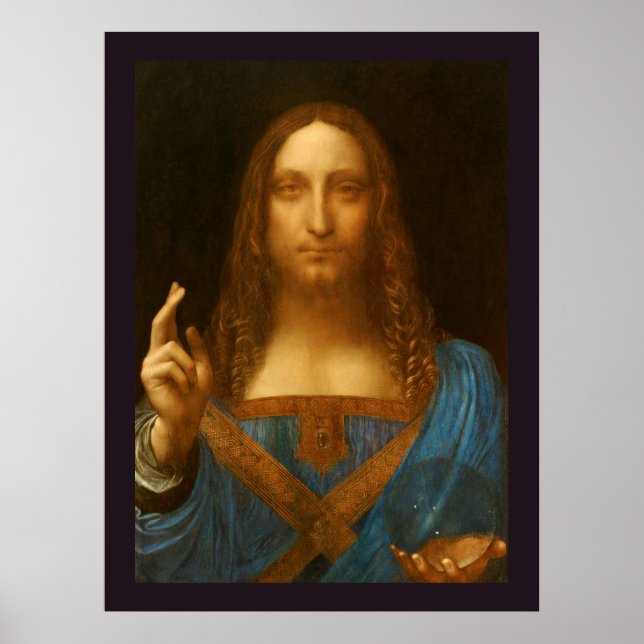 SALVATOR MUNDI FINE ART IMPRESSÃO (Frente)