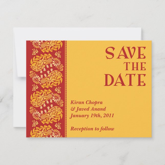 Salve a Data Anúncio Indiano (Frente)