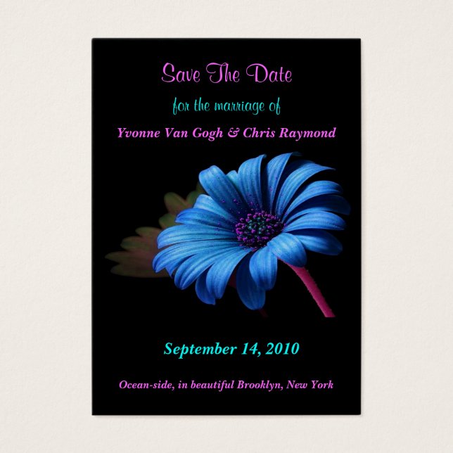 Salve A Data Blue Orange Yellow Daisy (Frente)