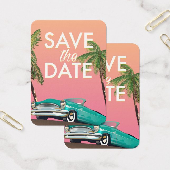 Salve a Data Carro conversível Vintage (Escritótio)