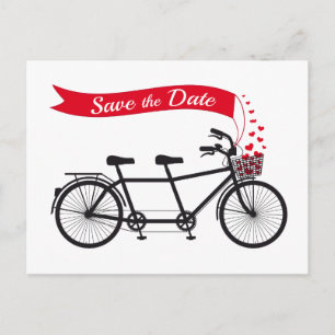 Salve a data, convite para o casamento, bicicleta 