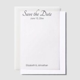 Salve a data do casamento branco e negro legante