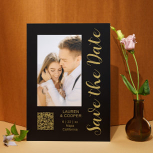 Salve A Data Dourada Na moda Moderna Negra