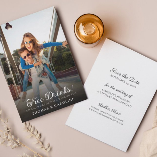 Salve a data Foto Engraçada Anúncio de casamento (Criador carregado)