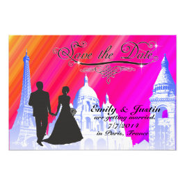 SALVE A FOTO DA DATA COM VISTA A PARIS, FRANÇA