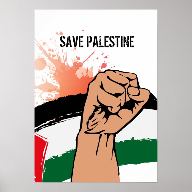 Salve a Palestina Poster (Frente)