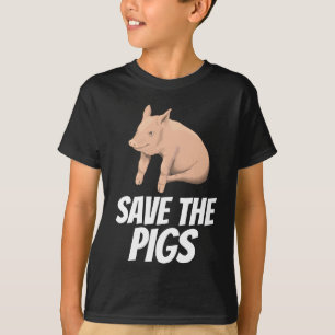 SALVE AS CAMISETAS DE SUÍNOS DE CAMISA DE T