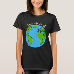 Salve Nossa Camisa Do Dia Da Terra Para Crianças E
