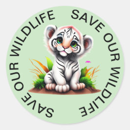 Salve nossos adesivos da neve da vida selvagem