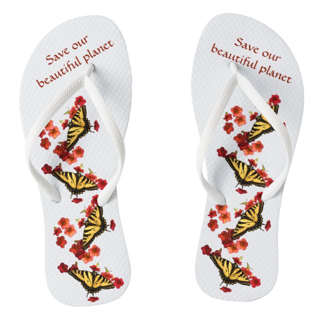 Salve nossos Chinelos de Flores Vermelhas da Borbo (Pé da cama)