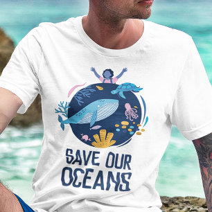 Salve nossos oceanos - Camisa do Dia da Terra