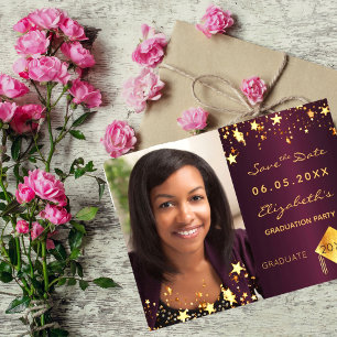 Salve o burgundy da festa de formatura de fotos de