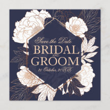 Salve o cartão datilografo azul de péony