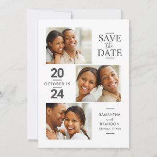 Salve o cartão de data com o anúncio de casamento 