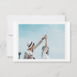 Salve o cartão de data com o RSVP de fotos