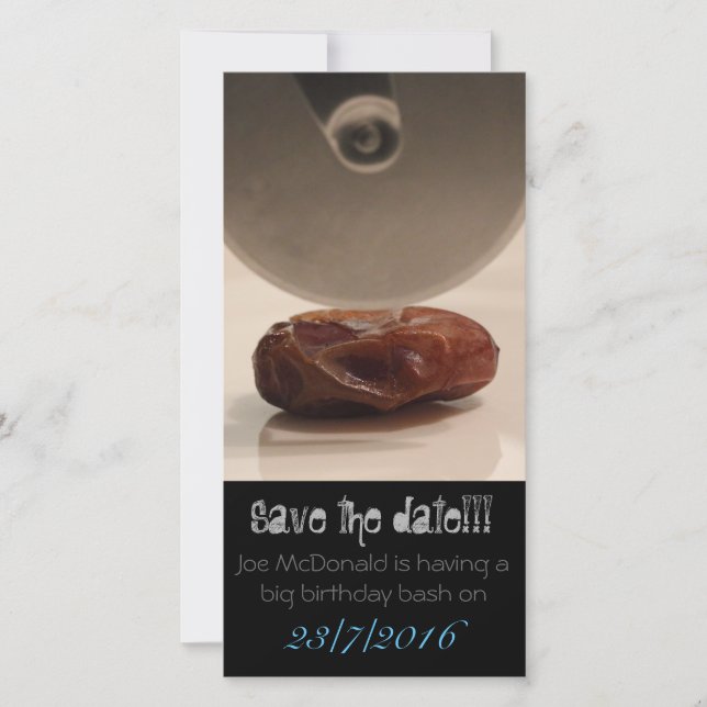 Salve o cartão engraçado da data (Frente)