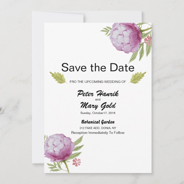 Salve O Cartão-Postal De Anúncio De Data (Frente)