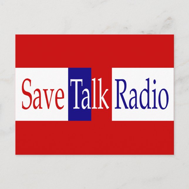 Salve o cartão postal do rádio Talk (Frente)